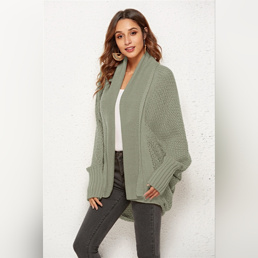 Angel Wings Open Front Batwing Sleeve Cardigan